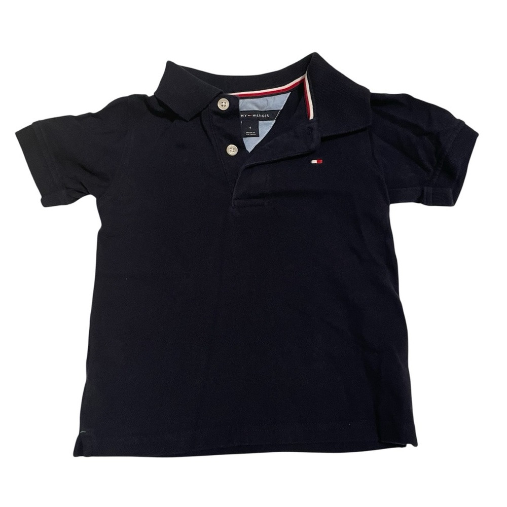 Tommy Hilfiger Navy Blue Polo Shirt Classic Design